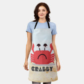 Gepersonaliseerde Schattigee en eenvoudige Crabby Schort (Gedragen)