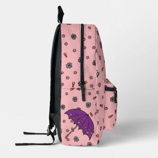 Gepersonaliseerde Schattigee en eenvoudige koraal  Bedrukte Rugzak (Links)