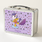 Gepersonaliseerde Schattigee en eenvoudige Paarse  (Voorkant)