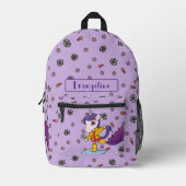 Gepersonaliseerde Schattigee en eenvoudige Paarse  Bedrukte Rugzak (Voorkant)