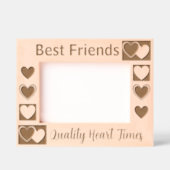 Gepersonaliseerde Schattigee en elegante hartkunst Gegraveerde Lijstjes (Voorkant)