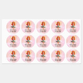 Gepersonaliseerde Schattigee Fairiy, naam, telefoo Labels (Vel)