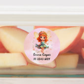 Gepersonaliseerde Schattigee Fairiy, naam, telefoo Labels (Aangebracht)