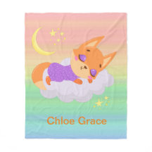 Gepersonaliseerde Schattigee Fox Sleeping