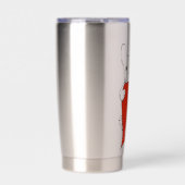 Gepersonaliseerde Schattigee Franse Bulldog met ee Geïsoleerde Drinkbeker (Voorkant)