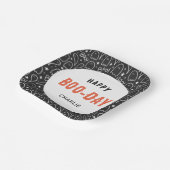 Gepersonaliseerde Schattigee geesten Happy Birthda Papieren Bordje (Gebogen)