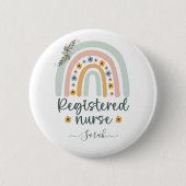 Gepersonaliseerde Schattigee geregistreerde verple Ronde Button 5,7 Cm (Voorkant)