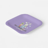 Gepersonaliseerde Schattigee gevulde dierlijke kon Papieren Bordje (Gebogen)