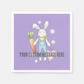 Gepersonaliseerde Schattigee gevulde dierlijke kon Servet (Voorkant)