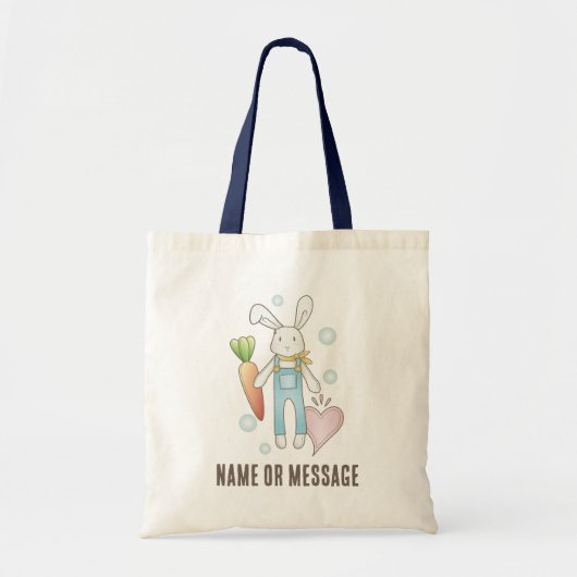 Gepersonaliseerde Schattigee gevulde dierlijke kon Tote Bag (Voorkant)