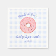 Gepersonaliseerde Schattigee Gingham Donut Baby Sp