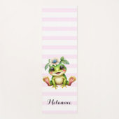 Gepersonaliseerde Schattigee Girly Frog Yogamat (Voorkant)