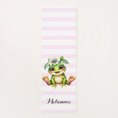 Gepersonaliseerde Schattigee Girly Frog Yogamat (Achterkant)