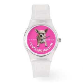 Gepersonaliseerde Schattigee Grappige Chihuahua Ho Horloge