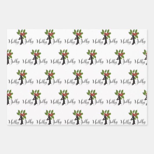 Gepersonaliseerde Schattigee Grappige Pinguïns Ker Inpakpapier Vel (Voorkant)