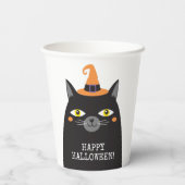 Gepersonaliseerde Schattigee grillige Halloween Bl Papieren Bekers (Achterkant)