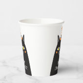 Gepersonaliseerde Schattigee grillige Halloween Bl Papieren Bekers (Links)