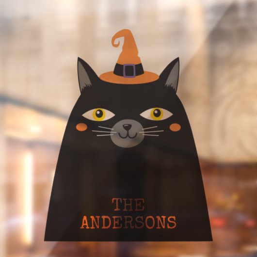 Gepersonaliseerde Schattigee grillige Halloween Bl Raamsticker (Vel 2)