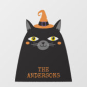 Gepersonaliseerde Schattigee grillige Halloween Bl Raamsticker (Vel)