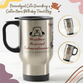 Gepersonaliseerde Schattigee Groundhog Aangepaste  Reisbeker