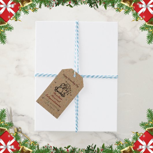 Gepersonaliseerde Schattigee Groundhog Day Foto's Cadeaulabel