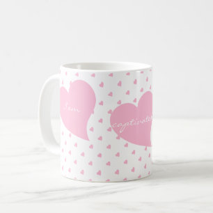 Gepersonaliseerde Schattigee harten van koppels Koffiemok