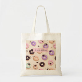 Gepersonaliseerde Schattigee Herfst Halloween Donu Tote Bag