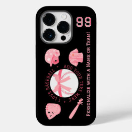 Gepersonaliseerde Schattigee honkbal iPhone-hoesje Case-Mate iPhone 14 Pro Hoesje