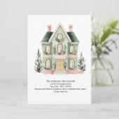 Gepersonaliseerde Schattigee huis verhuisaankondig Aankondiging (Staand voorkant)