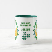 Gepersonaliseerde Schattigee Ierse Emoji met Shamr Mok (Midden)