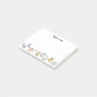 Gepersonaliseerde Schattigee katten Post-it Notes 