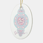 Gepersonaliseerde Schattigee Kawaii Bunny Ornament (Links)