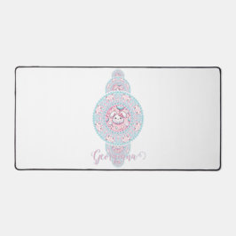 Gepersonaliseerde Schattigee Kawaii Bunny Ornament Bureaumat