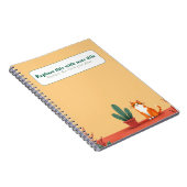 Gepersonaliseerde Schattigee Kawaii Cat Notitieboe Notitieboek (Rechterzijde)