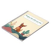 Gepersonaliseerde Schattigee Kawaii Dog Notitieboe Notitieboek (Linkerzijde)
