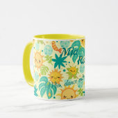 Gepersonaliseerde Schattigee Kawaii Kinderen, met Mok (Voorkant links)