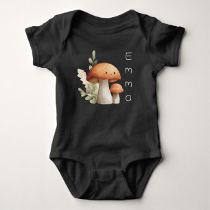 Gepersonaliseerde Schattigee kawaii paddenstoel Romper