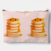 Gepersonaliseerde Schattigee Kawaii Pannenkoekenst Etui (Achterkant)