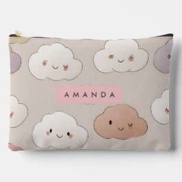 Gepersonaliseerde Schattigee kawaii pastel lachend Etui