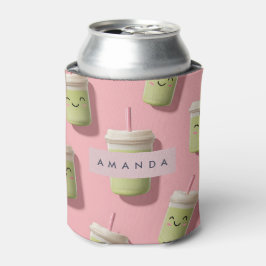 Gepersonaliseerde Schattigee Kawaii Pastel Smoothi Blikjeskoeler