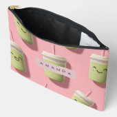 Gepersonaliseerde Schattigee Kawaii Pastel Smoothi Etui (Open)