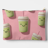 Gepersonaliseerde Schattigee Kawaii Pastel Smoothi Etui (Achterkant)