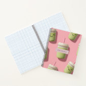 Gepersonaliseerde Schattigee Kawaii Pastel Smoothi Notitieboek (Binnen)