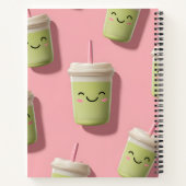 Gepersonaliseerde Schattigee Kawaii Pastel Smoothi Notitieboek (Achterkant)