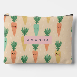 Gepersonaliseerde Schattigee Kawaii Pastel Wortel Etui