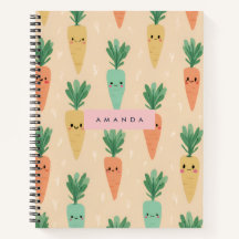 Gepersonaliseerde Schattigee Kawaii Pastel Wortel