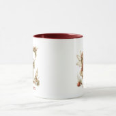 Gepersonaliseerde Schattigee kerst fee Initiaal Ke Mok (Midden)