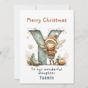 Gepersonaliseerde Schattigee kerst Kaart aan docht