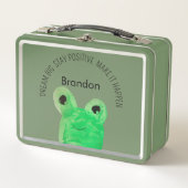 Gepersonaliseerde Schattigee kikker inspirerend qu (Voorkant)