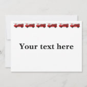 Gepersonaliseerde Schattigee Kinder Rode Brandweer Kaart (Achterkant)